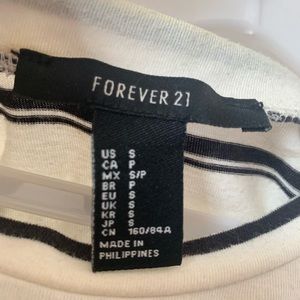 Forever 21 Small Short Sleeve Striped Shirt